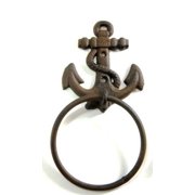 All new item New cast iron anchor nautical towel ring