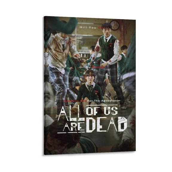 All of Us Are Dead TV Show Posters Wall Art Poster Scroll Canvas Painting Picture Living Room Decor Home 08x12inch(20x30cm)