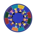 thumbnail image 1 of All of Us Together 5'4" Round Area Rug In Color Multi-Color:Multi,Material:Nylon, 1 of 1