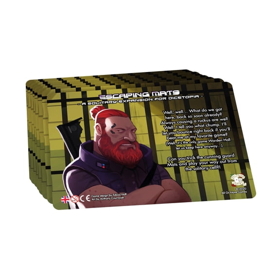 All or None Games Dicetopia - Escaping Mats Solo Expansion New