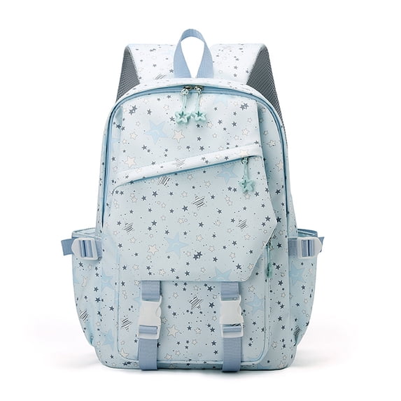 All-over Star Print Casual Backpack, Large Capacity Rucksack, Lightweight Daypack for Daily Travel