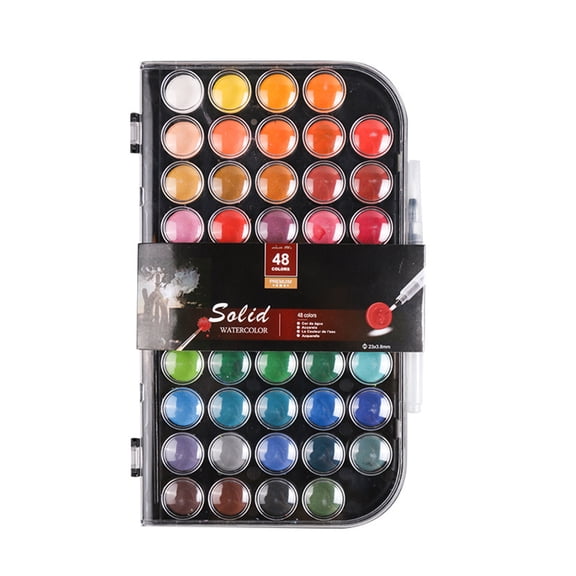 All-purpose 48 Colors Watercolor Paint Set Gouache Pigments for Professional Artists Art Students