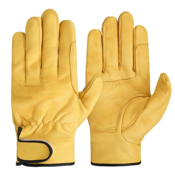 All-purpose Faux Sheep Leather Work Gloves Protective Hand Gloves for Maximum Protection Durable & Comfort, Waterproof Gardening Gloves