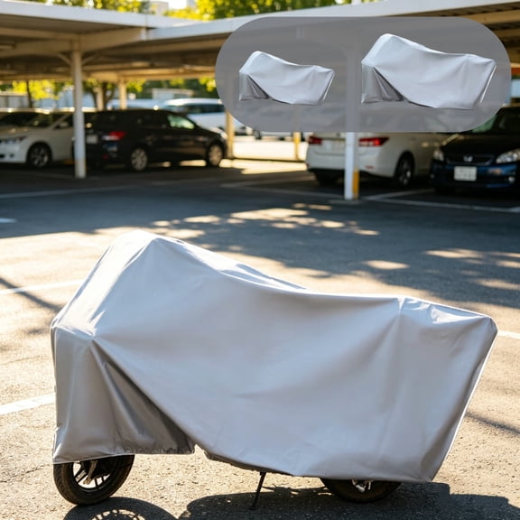 All-season Waterproof Vehicle Cover, Motorcycletwo Wheel Protection Against Sun Rain Dust Snow Wind Outdoor Storage Use, Topliu