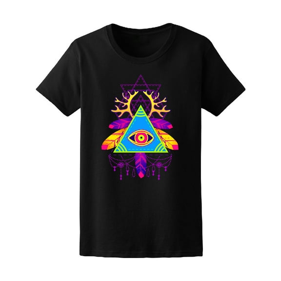 All-seeing Eye Ethnic Pyramid T-Shirt Men -Image by Shutterstock, Male Small