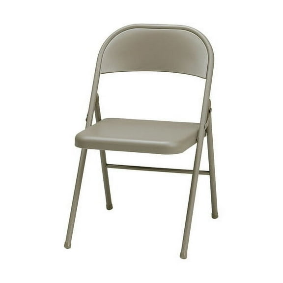 All steel folding chair single brace - Tan