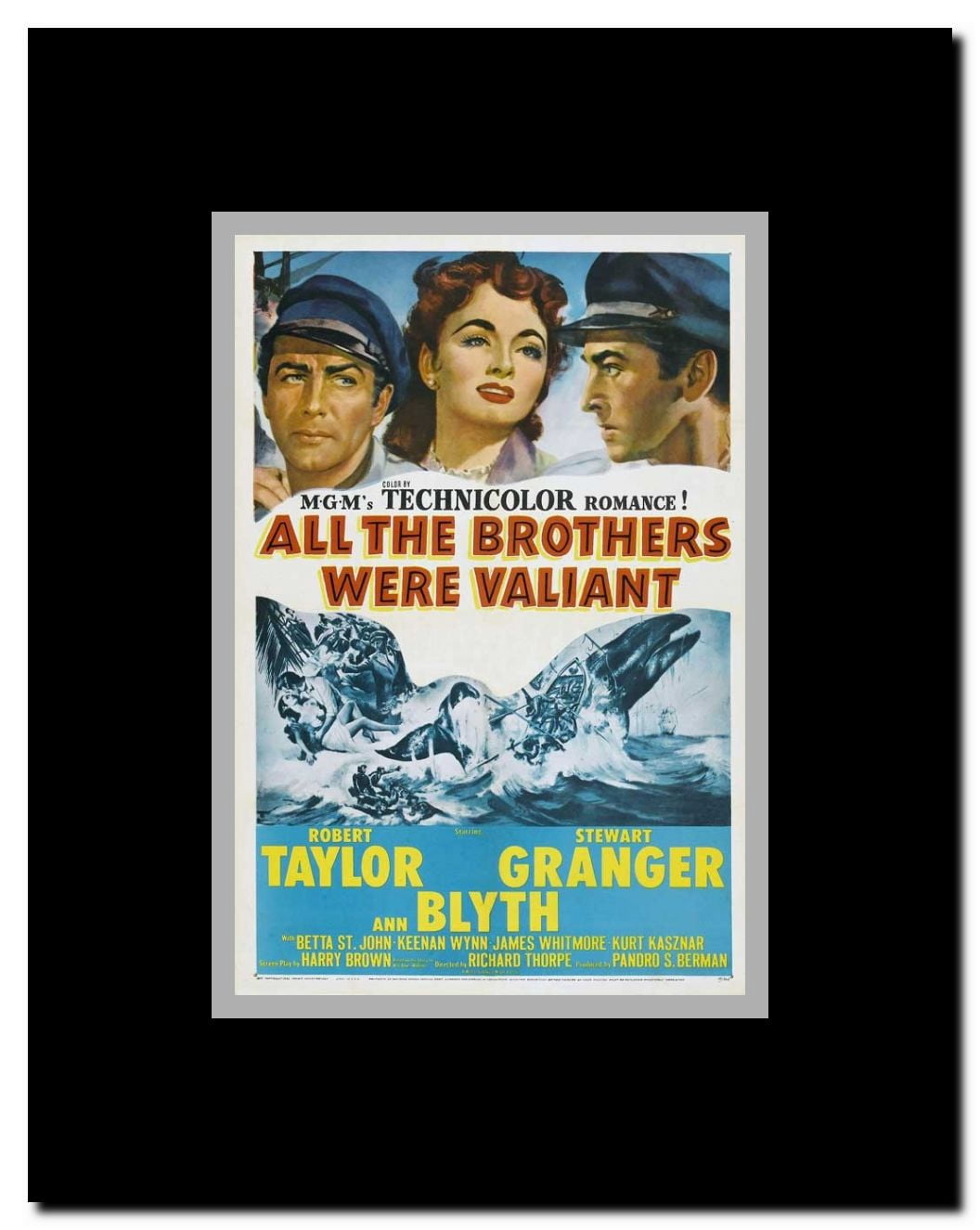 All the Brothers Were Valiant Framed Movie Poster