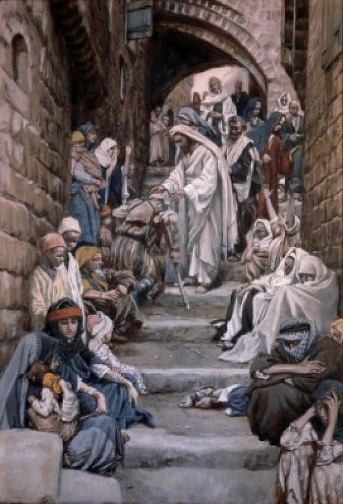 All the City Was Gathered Together James Tissot (1836-1902 French) Canvas Art - James Tissot (18 x 24)