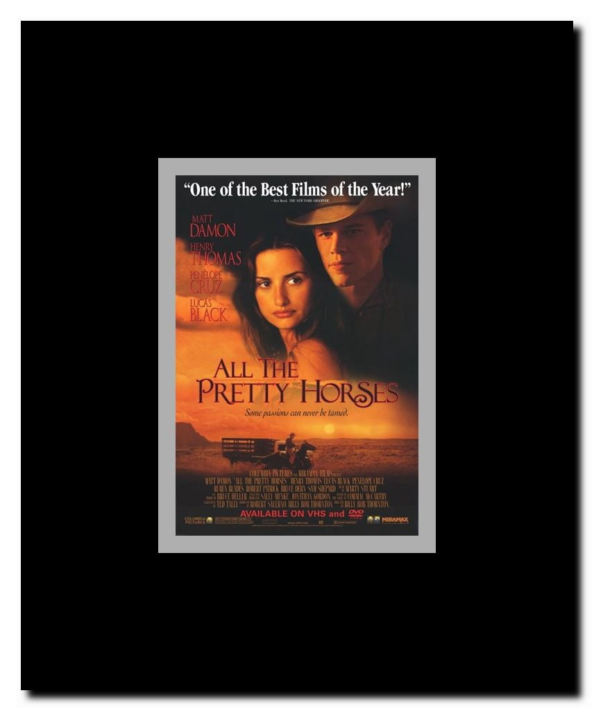 All the Pretty Horses Framed Movie Poster