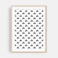 thumbnail image 1 of All you need is loeve (pattern) - Illustration Animal Black and White Pattern Wildlife Minimalist Oak Framed Wall Art Print 12 x 18 inches, 1 of 15