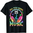 thumbnail image 1 of All you need is music, DJ Headphones - Music lover producer T-Shirt, 1 of 4