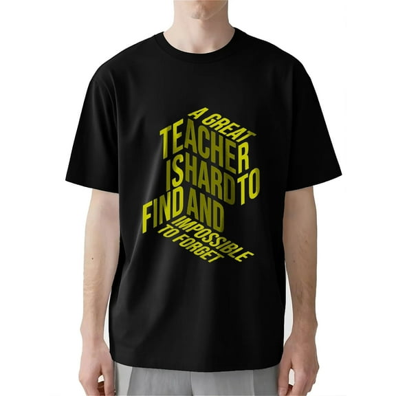 AllAreN You Are Teacher Shirt Men A Great Teacher Is Hard To Find Teacher Men Shirt Crew Neck Men Teacher Shirts