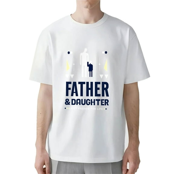 AllAreN T-Shirts for Dad Best Papa in the World Dad Shirt Fashion Crew Neck Fathers T-Shirt