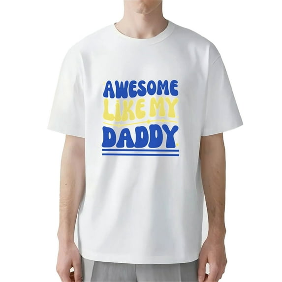 AllAreN T-Shirts for Dad Best Dad in the World Shirts for Dad Short Sleeve Graphic T-Shirts for Dad