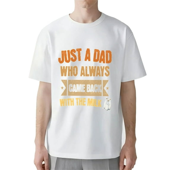 AllAreN T-Shirts for Dad Best Grandpa in the World Shirts for Father Crew Neck Loose Fit Daddy T-Shirt