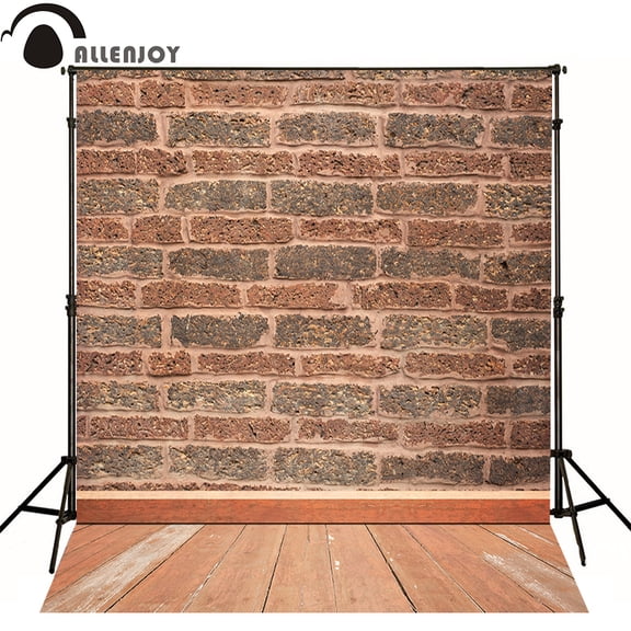 AllEnjoy photography backdrops Retro red brick wall mosaic floor kids vinyl photocall new design Computer printing interesting