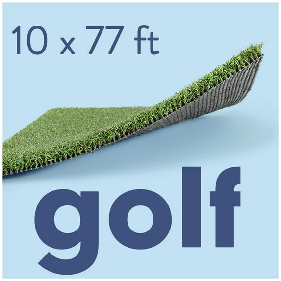 AllGreen Golf 10 x 77 FT Artificial Grass for Golf Putts Indoor/Outdoor Area Rug