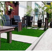 AllGreen Precut 6 ft. x 8 ft. Indoor/Outdoor Artificial Turf, Durable Polypropylene Blades