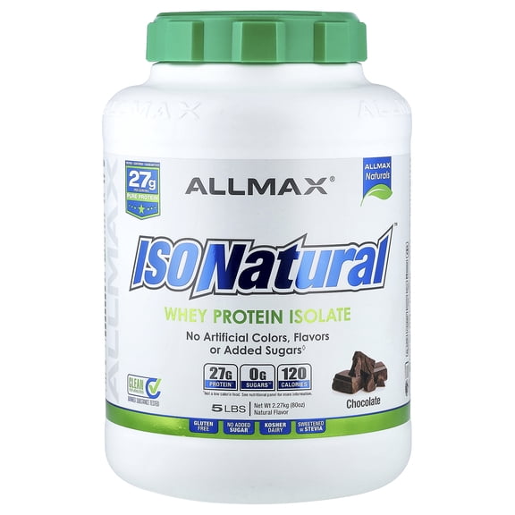 ALLMAX ISONatural, Whey Protein Isolate, Chocolate, 5 lbs (2.27 kg)