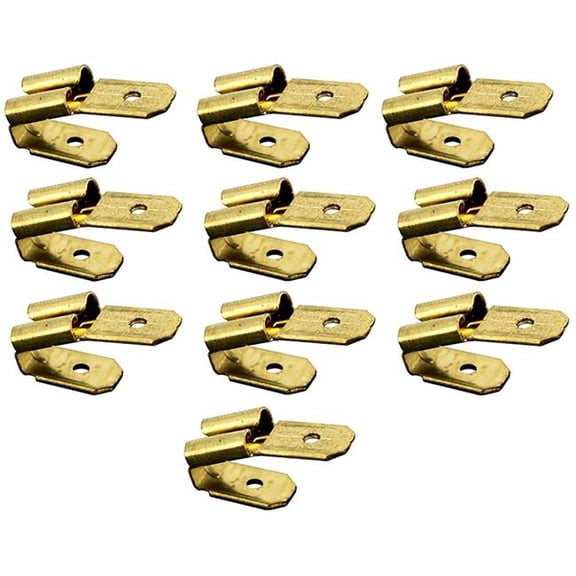 AllPoints B2949158 0.25 in. 85-1047 Solderless Terminal Connector - Piggyback Shape - Pack of 10