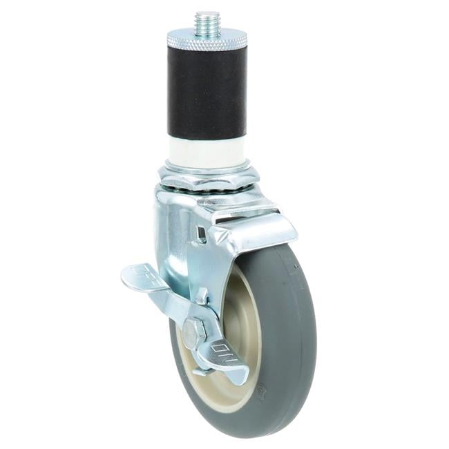 AllPoints  1.625 x 4 in. 262393 Swivel Stem Caster with Brake - Wheel & Tubing