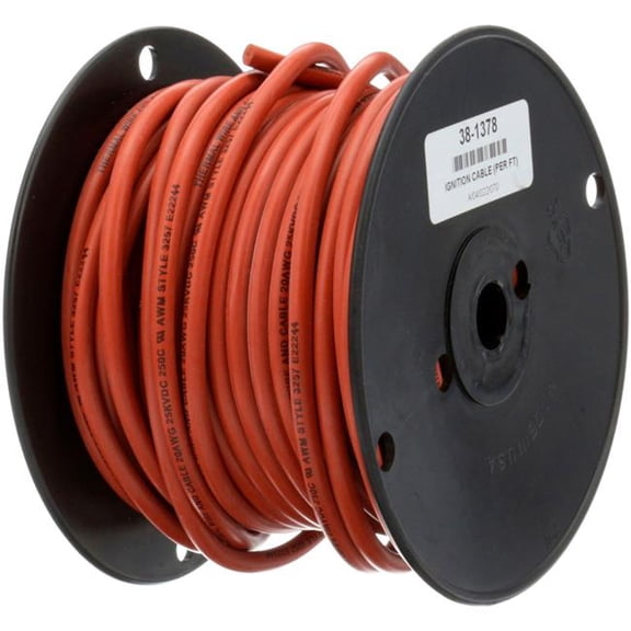 AllPoints B2955366 20 Gauge 381378 Ignition Cable - 250C, Red