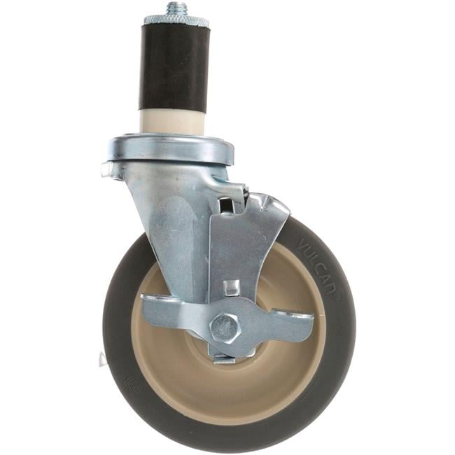 AllPoints  262403 Swivel Stem Caster with Brake - 5 in. Wheel - 1.5 in. Tubing