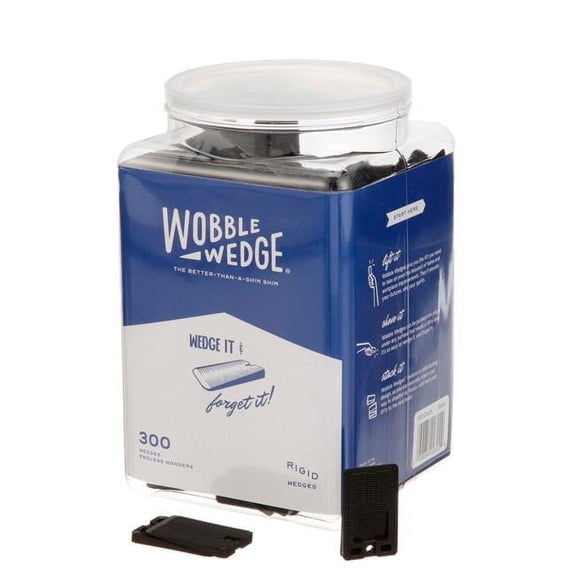 AllPoints 264528 Wobble Wedge, Black - Tub of 300