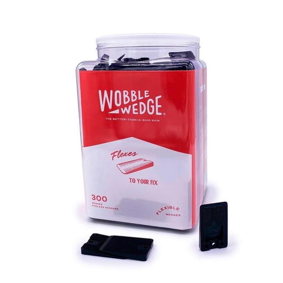 AllPoints 2801709 Wobble Wedge - Soft, Black - 300 per Jar