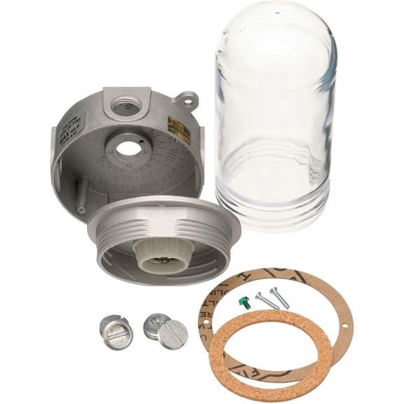 AllPoints B2955780 38-1321 Junction Box Light Fixture - Glass Globe