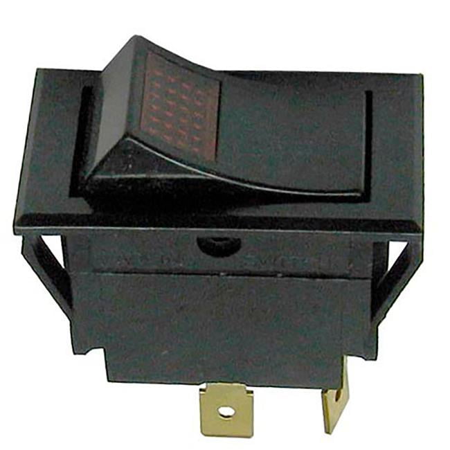 AllPoints  42-1519 On & Off Lighted Rocker Switch - 10A-250V - 15A-125V