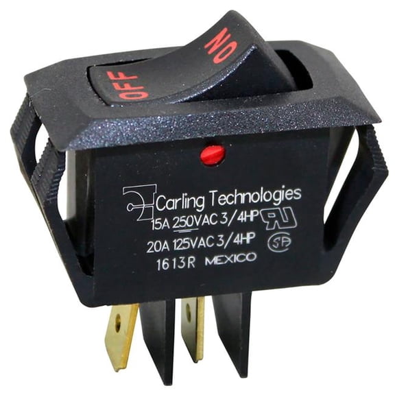 AllPoints B2952428 42-1710 On & Off Rocker Switch - 20A-125V - 15A-250V