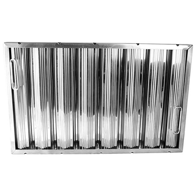 AllPoints B2951451 26-3895 16 x 25 x 2 in. Stainless Steel Hood Filter - Ridged Baffles