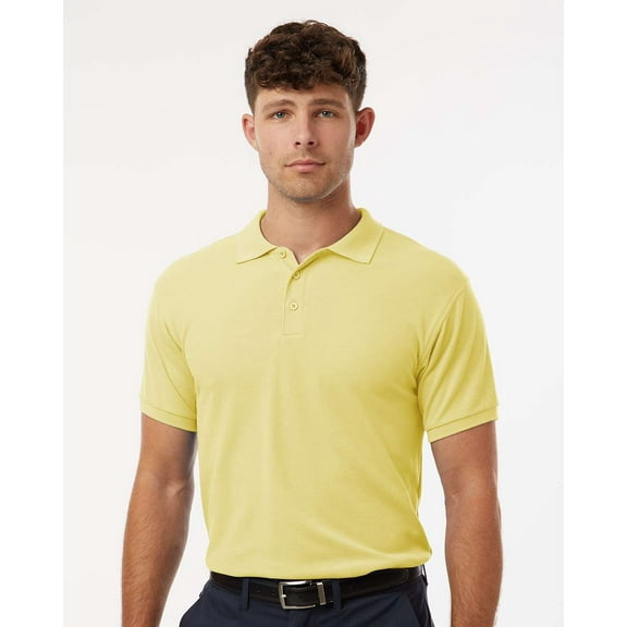 AllPro 62800 Pique Polo-Light Yellow-S