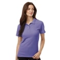 thumbnail image 1 of AllPro Women's Pique Polo Shirts 65 Poly/35 Cotton Standard fit Plain Tee Short Sleeve Golf Polo Shirt (Violet, XL), 1 of 7