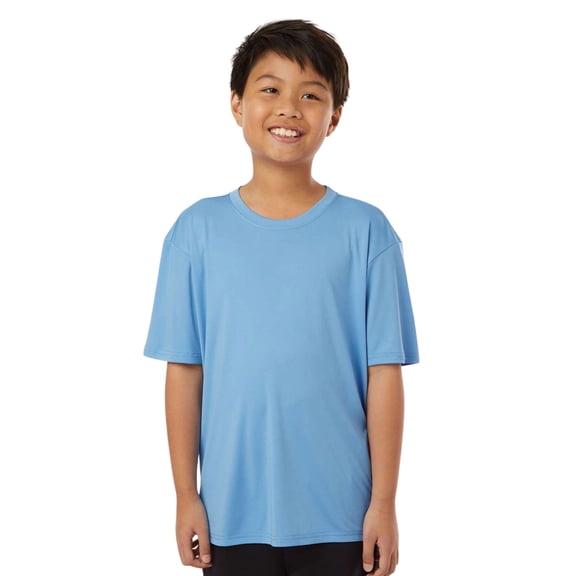 AllPro Youth Pro-Lock Performance T-Shirt Crafts and DIY Plain Tee Shirt (Carolina Blue, M)
