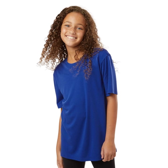 AllPro Youth Pro-Lock Performance T-Shirt Crafts and DIY Plain Tee Shirt (Royal, S)