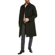AllSaints mens  Lester Wool-Blend Coat, 38, Black
