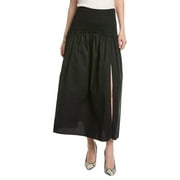 AllSaints womens  Alex Midi Skirt, UK 8/US 4, Black