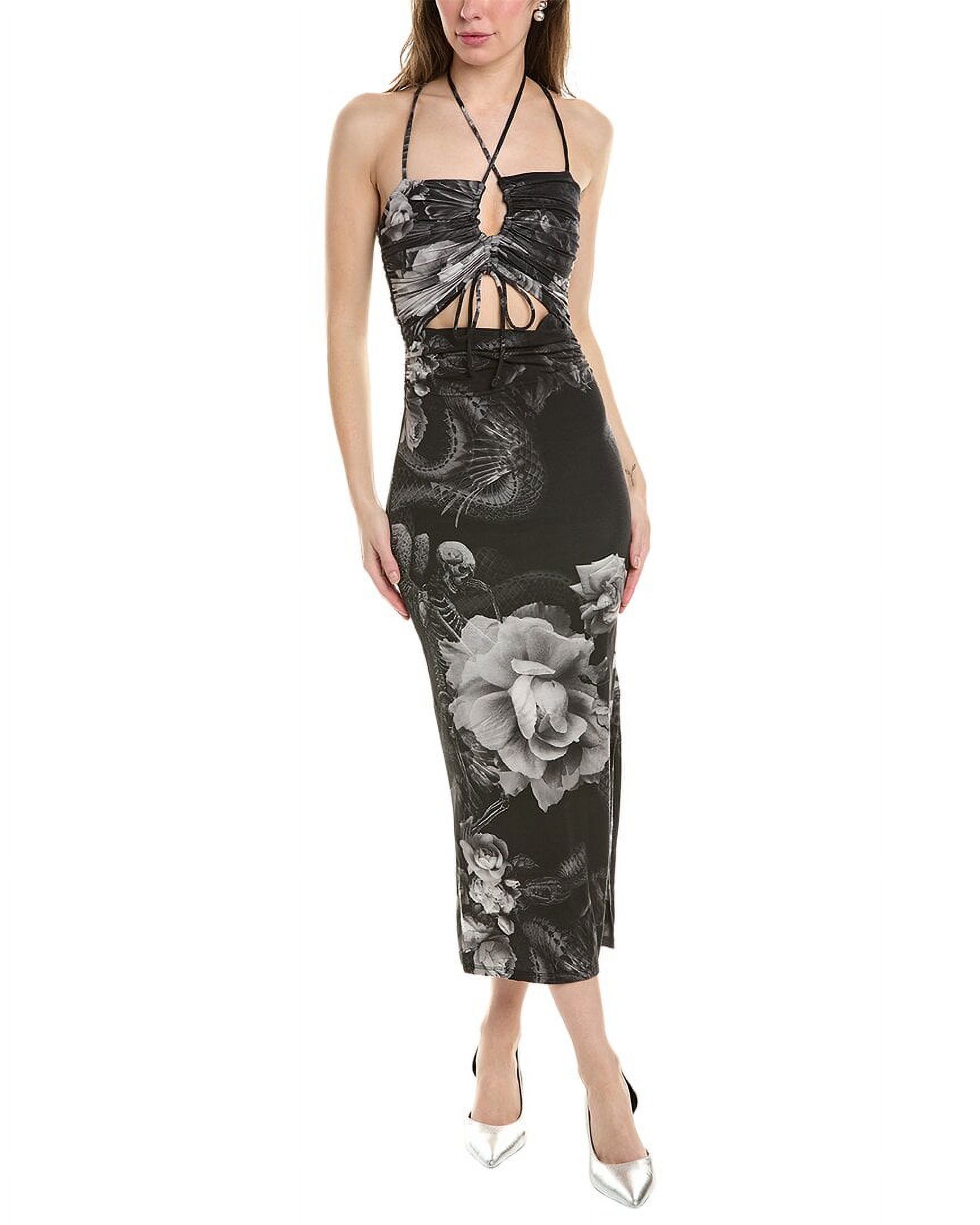 long strapless black prom dresses BABARONI Black Prom Dress with Off the Shoulder Tiered Skirt and Slit main image 0