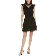 AllSaints womens  Azura Mini Dress, UK 6/US 2, Black