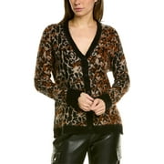 AllSaints womens  Leopard Star Alpaca & Wool-Blend Cardigan, XS