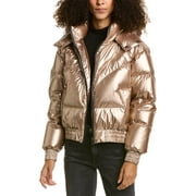 AllSaints womens  Mika Metallic Puffer Coat, UK 6/US 2