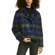 AllSaints womens  Remi Check Wool-Blend Jacket, UK 6/US 2