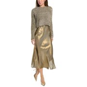 AllSaints womens  Rosetta Two-Piece Tinsel Dress, S