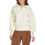 AllSaints womens  Viola Wool & Alpaca-Blend Sweater, M, White