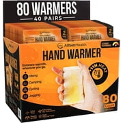 AllSett Health Air Activated Hand Warmer, Disposable Heat Packs, 80 Total Warmers, 40 Pairs