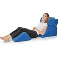 thumbnail image 1 of AllSettHealth 4 pcs Bed Wedge Pillow - Adjustable Pillow Set W/ Memory Foam, 1 of 9