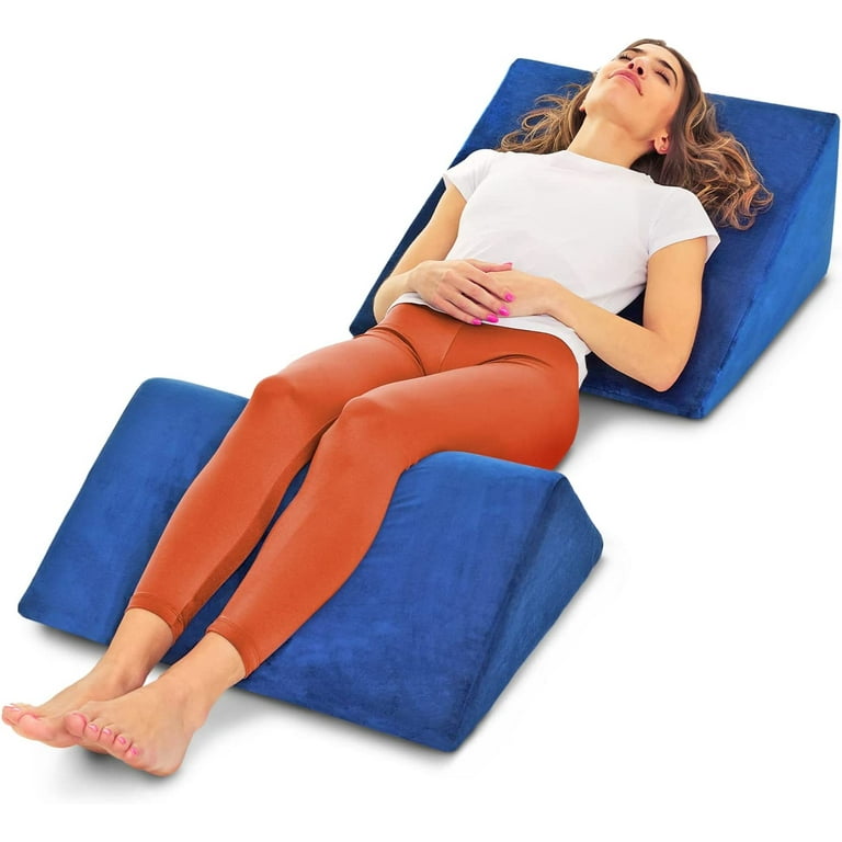 Memory Foam Wedge Pillow, Wedge Pillow, Support Therapy Back & Leg Pil –  BABACLICK