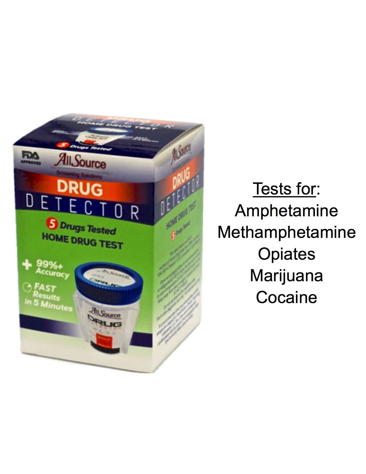 AllSource Drug Detector 5 Panel Home Drug Test
